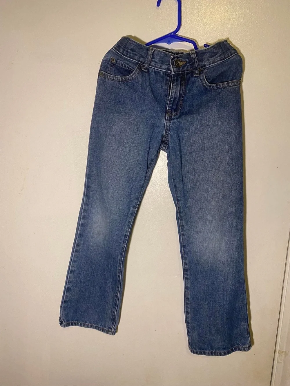 The Childrens Place boys bootcut semi evasee blue denim jeans size 6